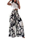 ChicMe Couture Couture Women's High Waisted Wide Leg Palazzo Pants