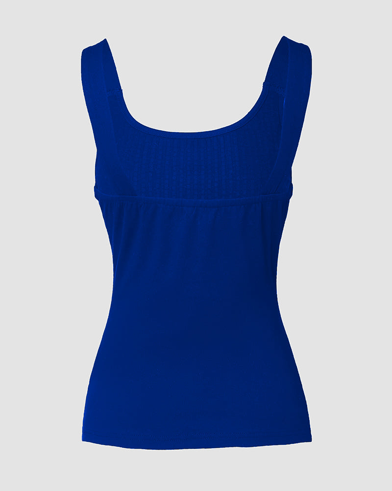 ChicMe Couture Women's Sparkly Rhinestone Backless U-Neck Tank Top